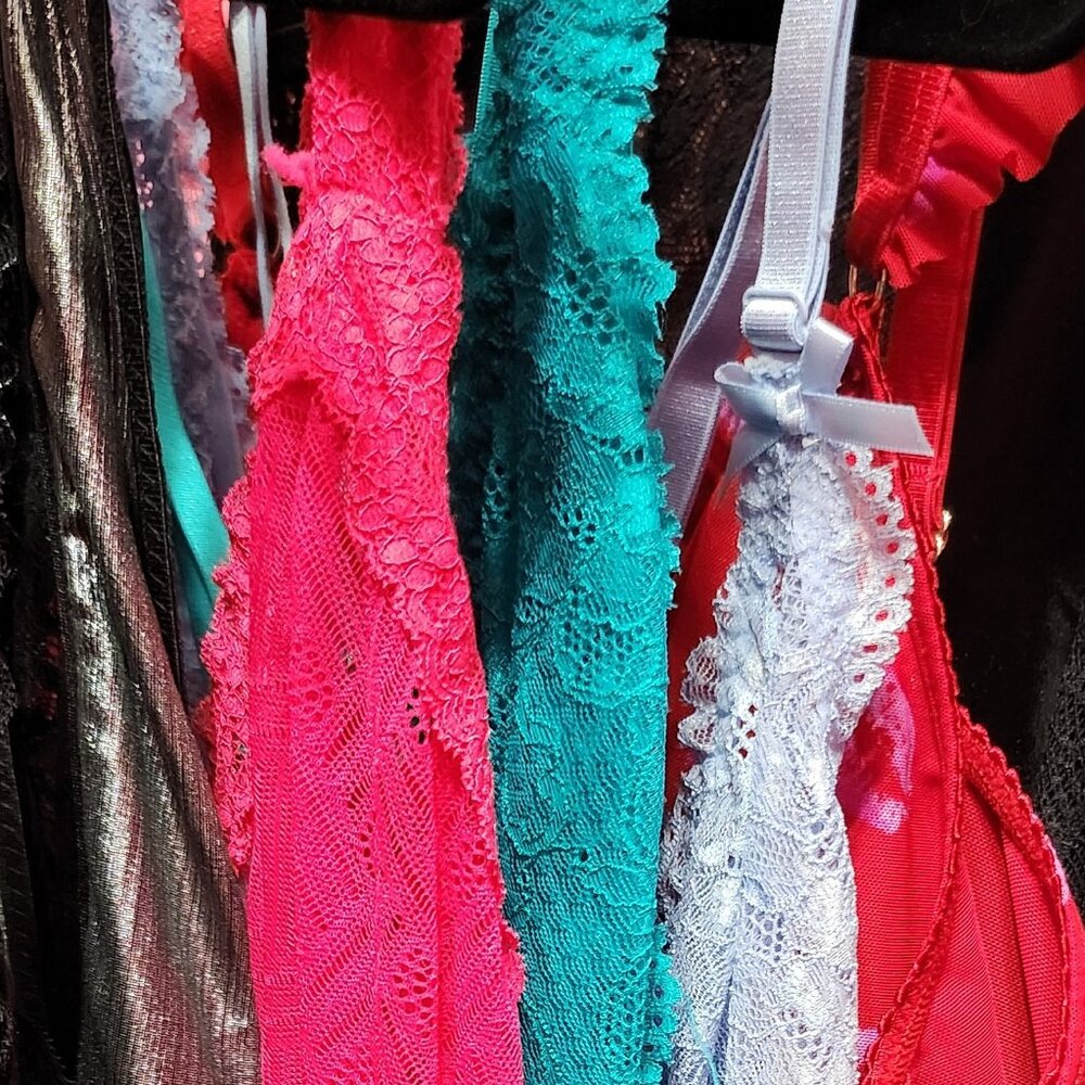 A variety of items from a clothing, lingerie and vintage loving nerd.